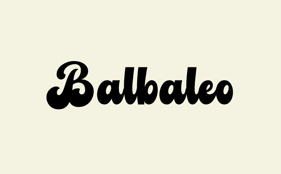 Balbaleo font big