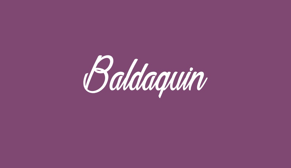 Baldaquin font big