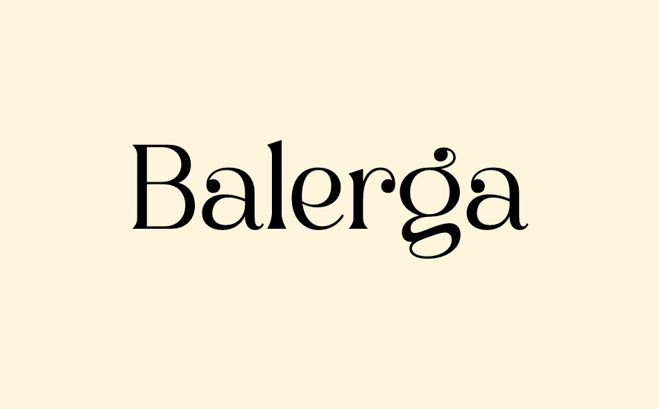 Balerga font big