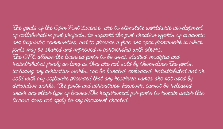 Baline Script font 1