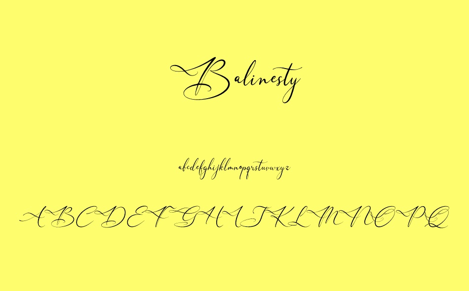 Balinesty font