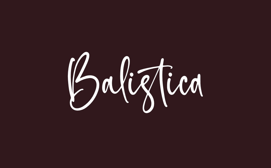 Balistica font big