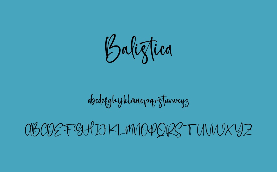 Balistica font