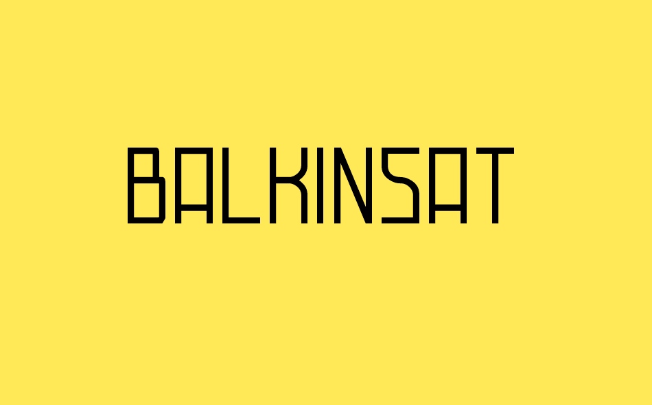 Balkinsat font big