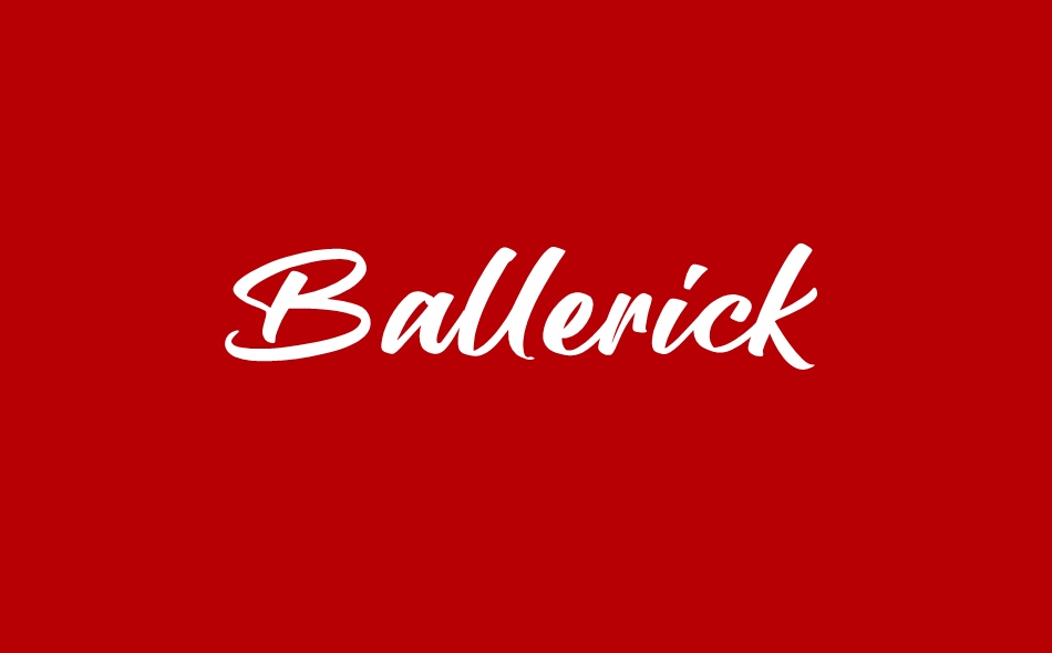 Ballerick font big