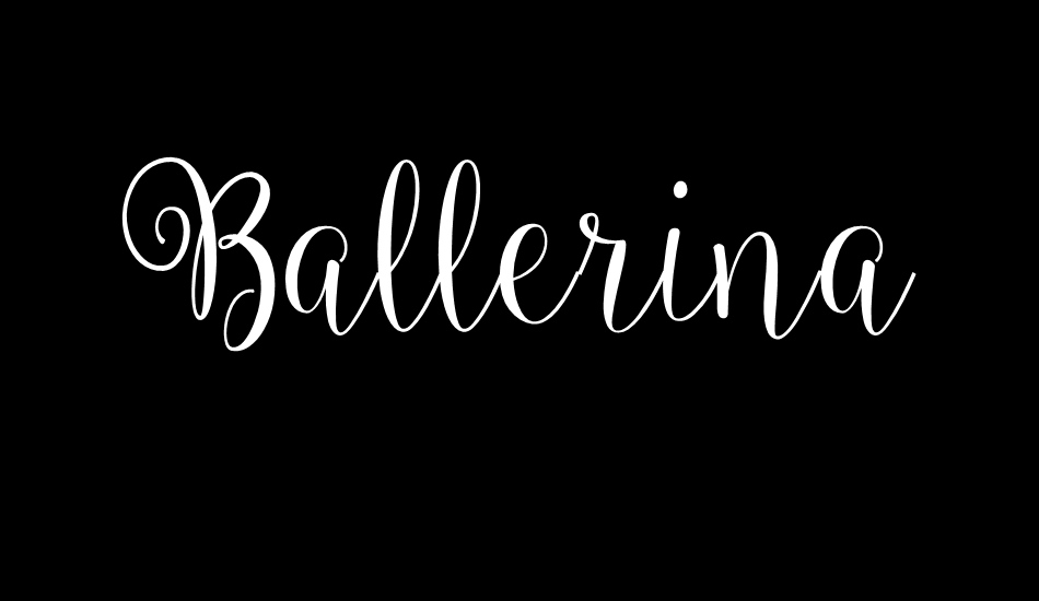 Ballerina Script font big