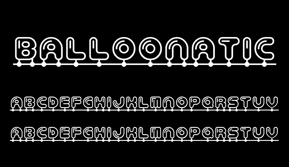 Balloonatic font