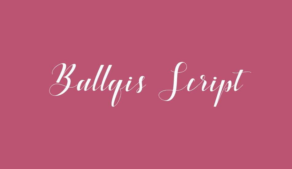 Ballqis Script font big