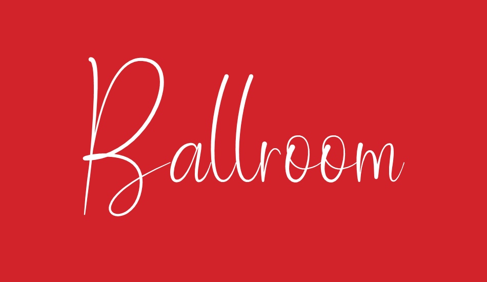 Ballroom Demo font big