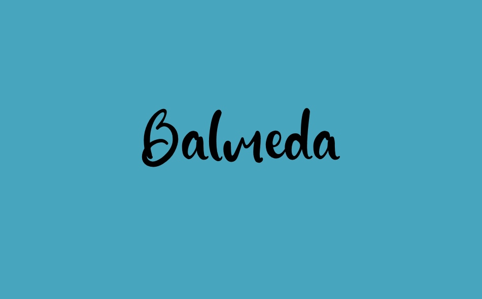 Balmeda font big