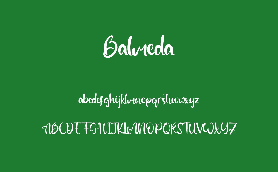 Balmeda font