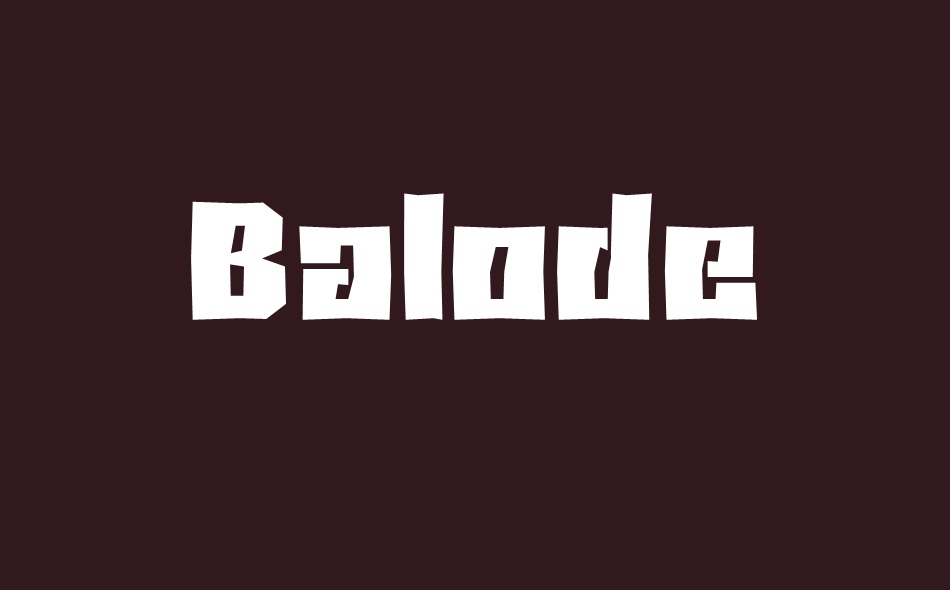 Balode font big