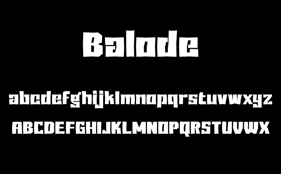 Balode font