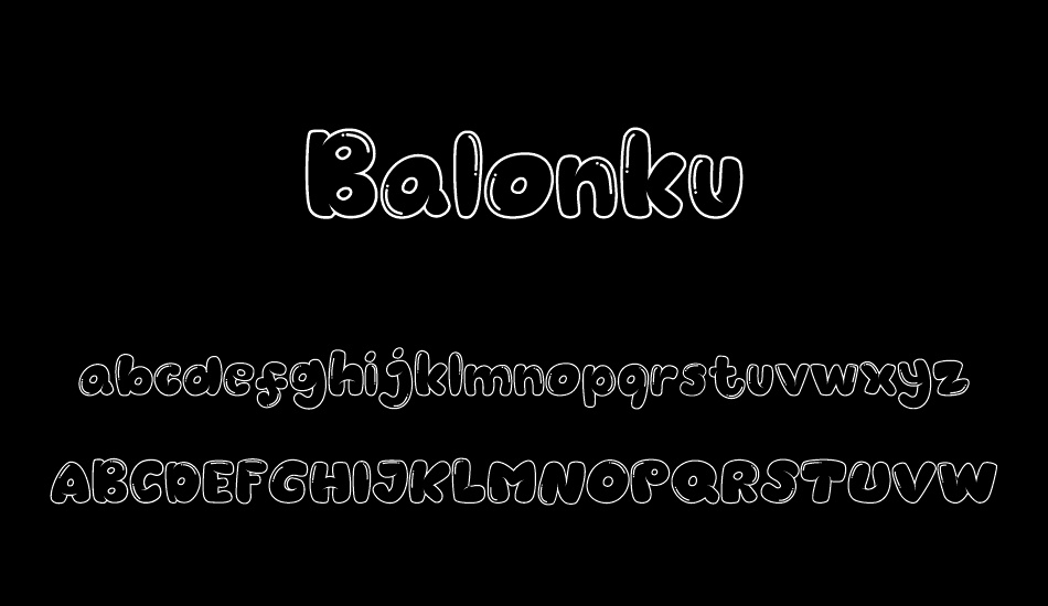Balonku font