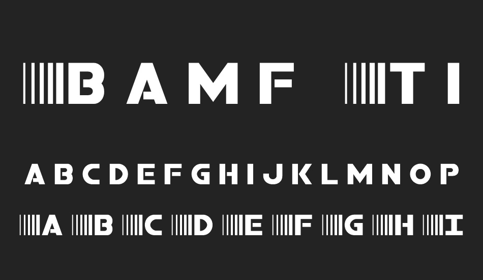 Bamf Title font