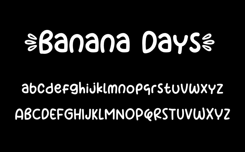 Banana Days font