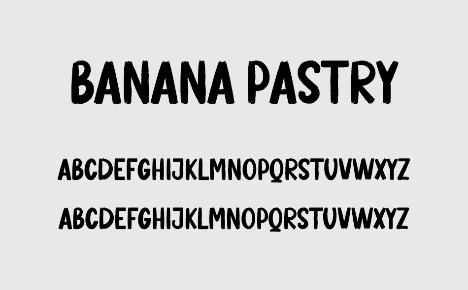 Banana Pastry font
