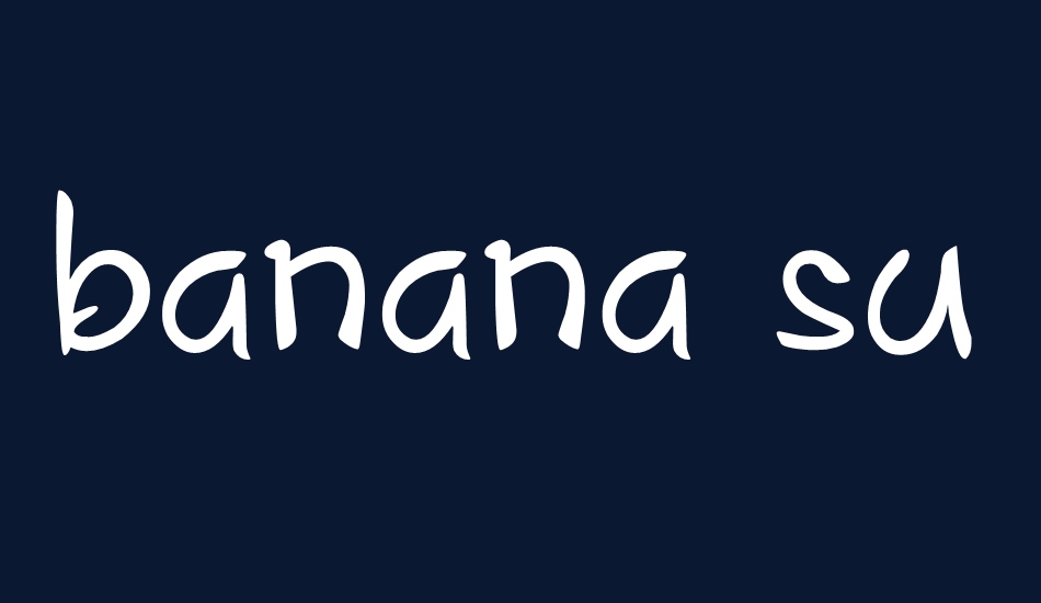 banana super font big