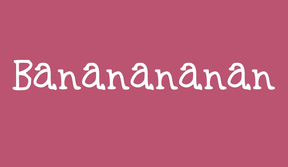 Bananananananana font big