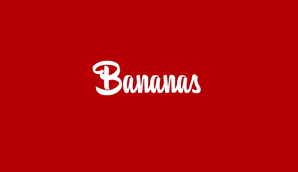 Bananas Personal Use font big