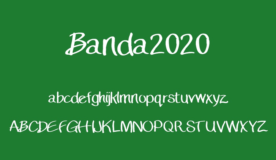 Banda2020 font