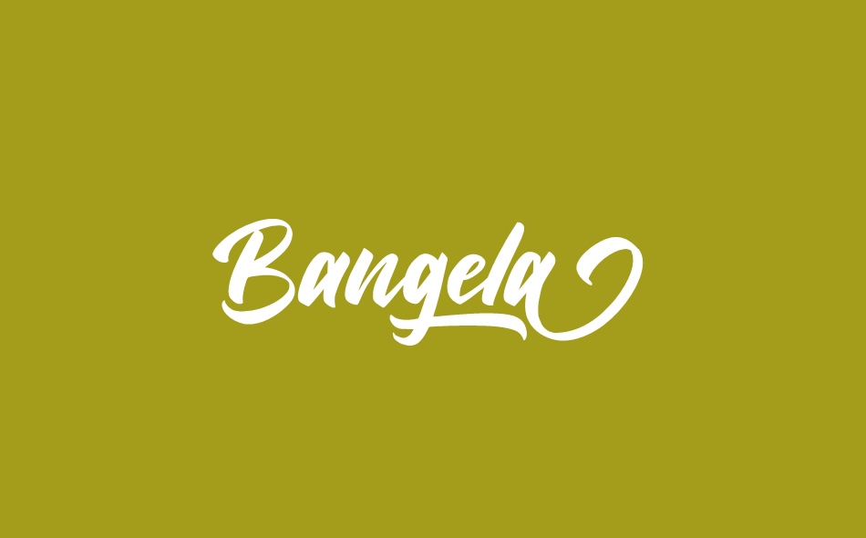 Bangela font big