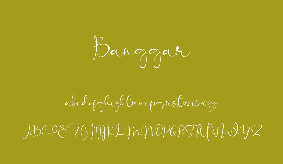 Banggar font