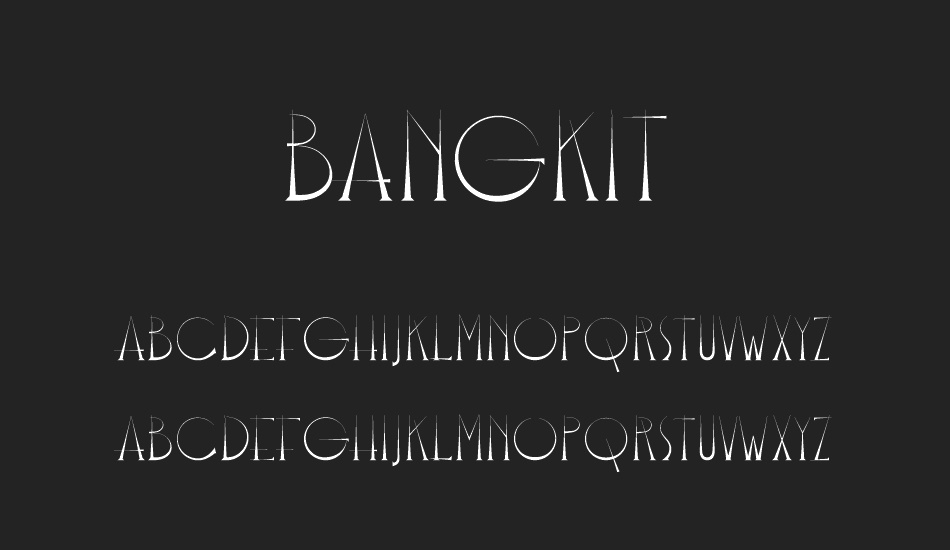 Bangkit font