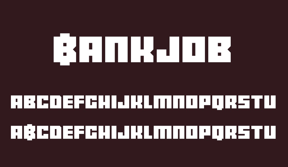 Bankjob font