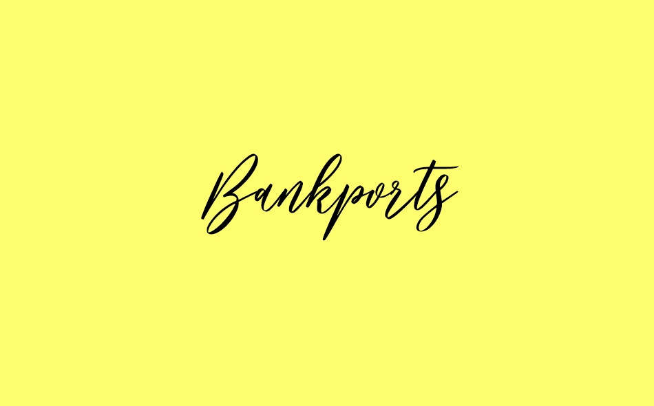 Bankports font big