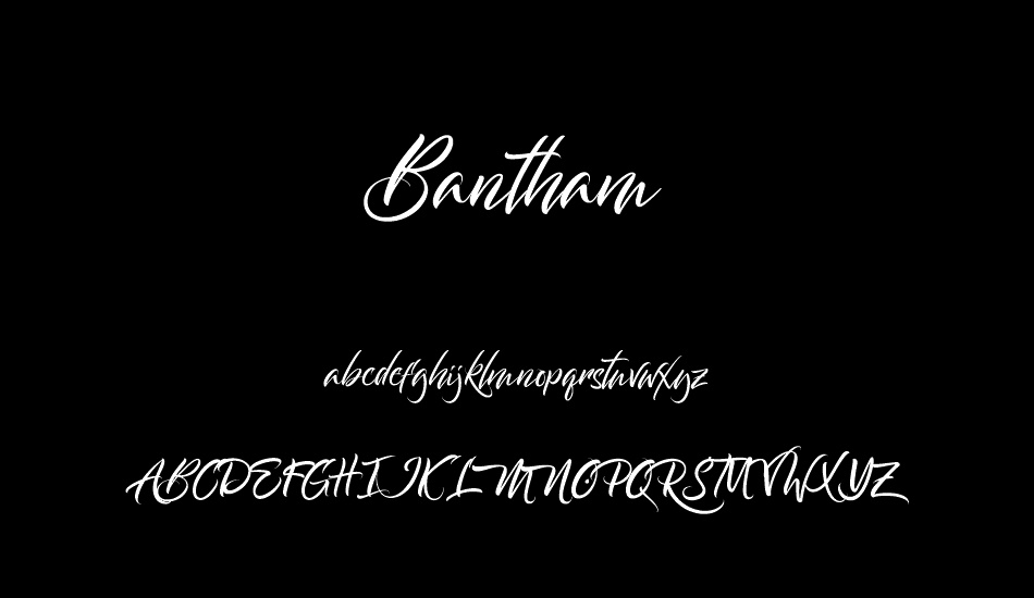 Bantham font