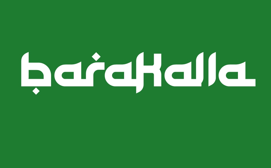 Barakallah font big