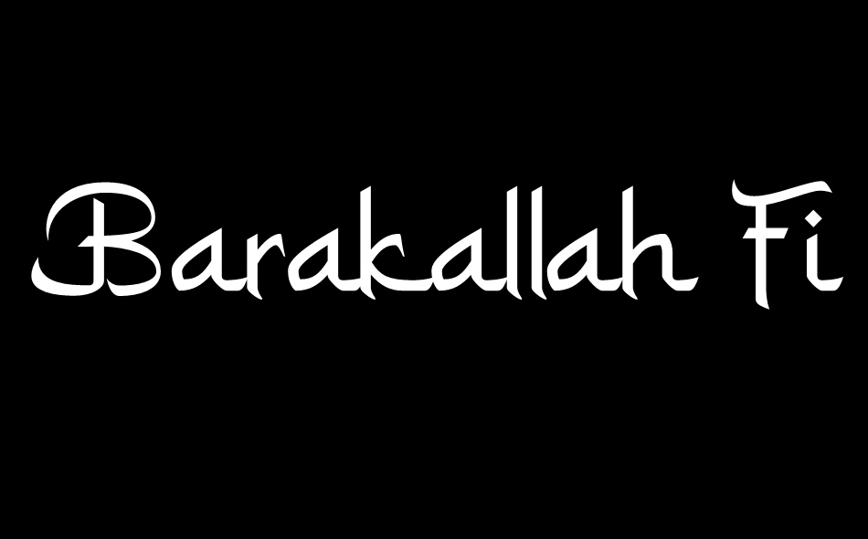 Barakallah Fii Umrik font big