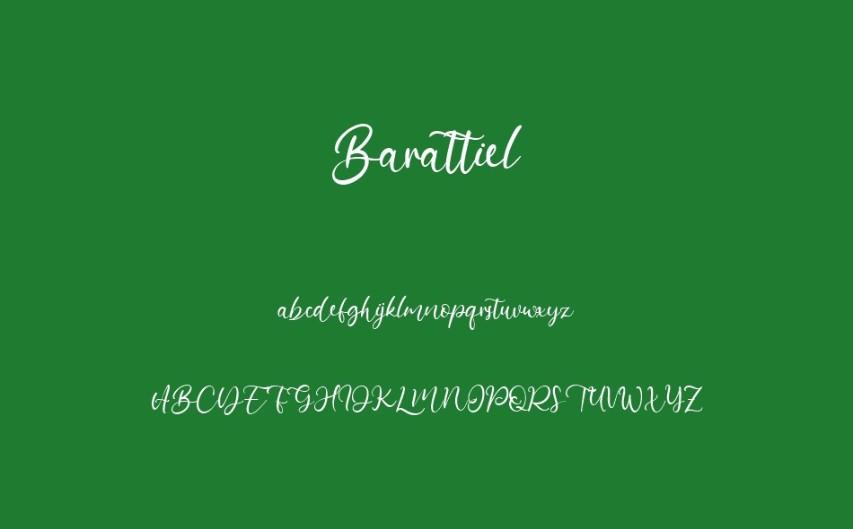 Barattiel font
