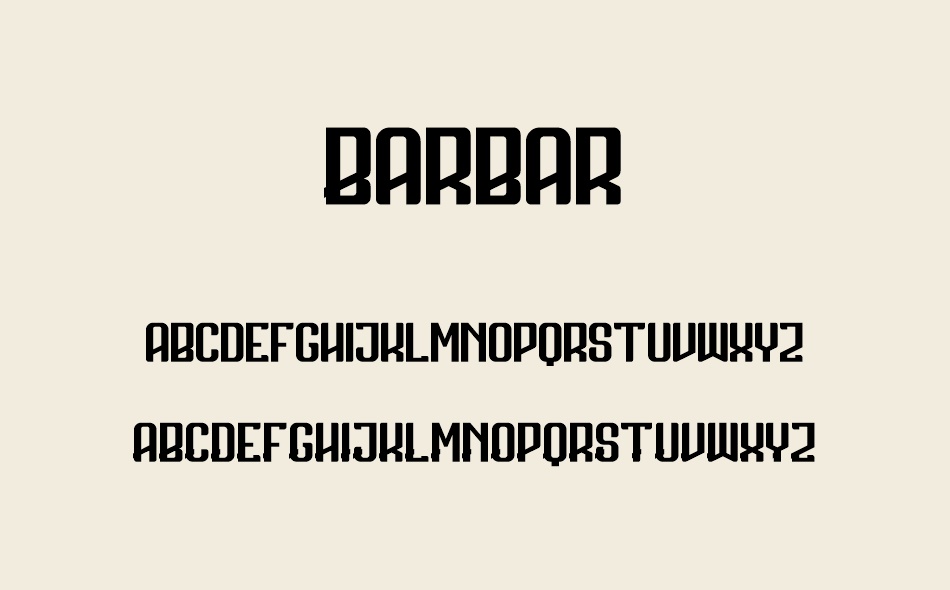 Barbar font