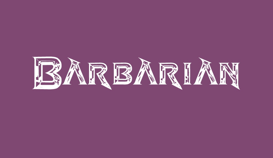 Barbarian NS font big