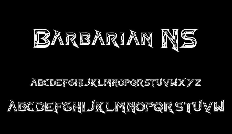 Barbarian NS font