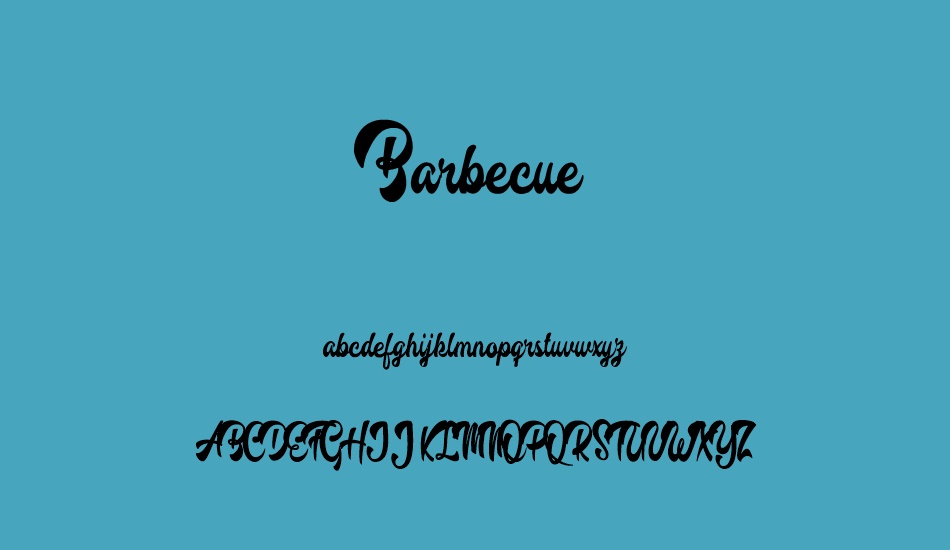 Barbecue Personal Use font