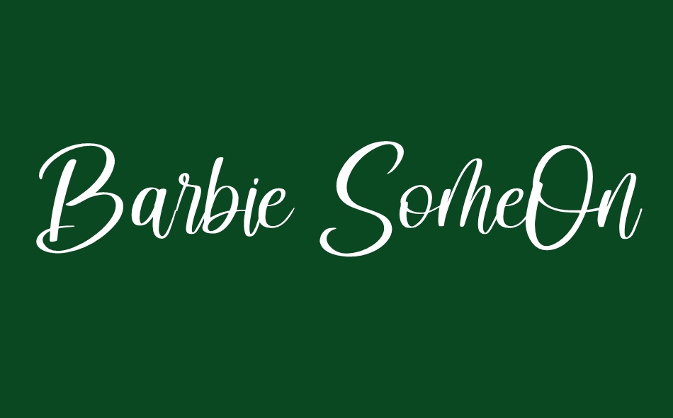Barbie Someone font big