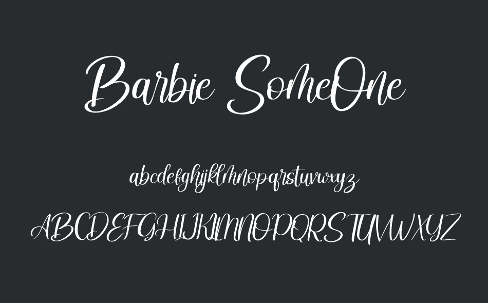 Barbie Someone font