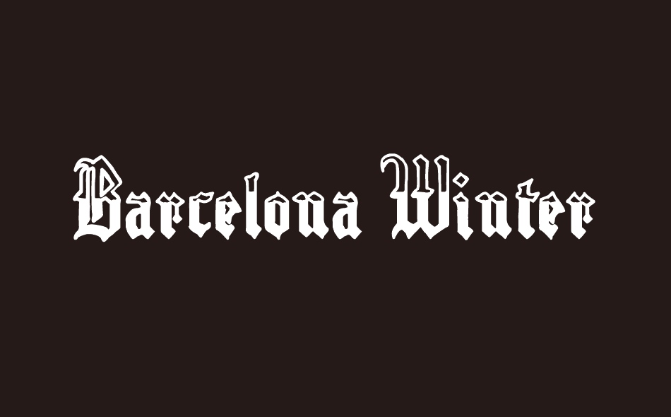 Barcelona Winter font big