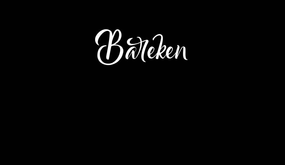 Bareken font big