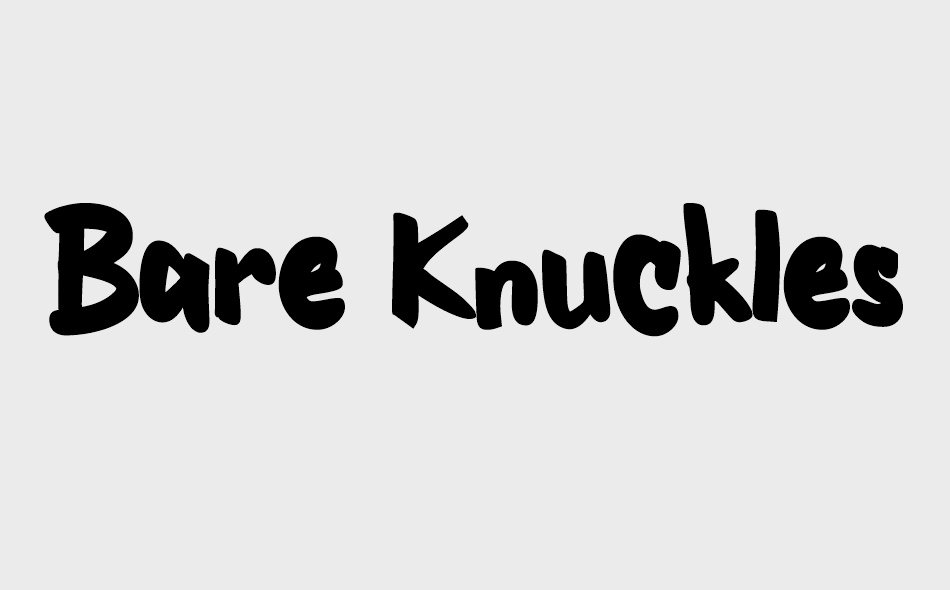 Bare Knuckles font big