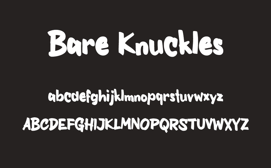 Bare Knuckles font