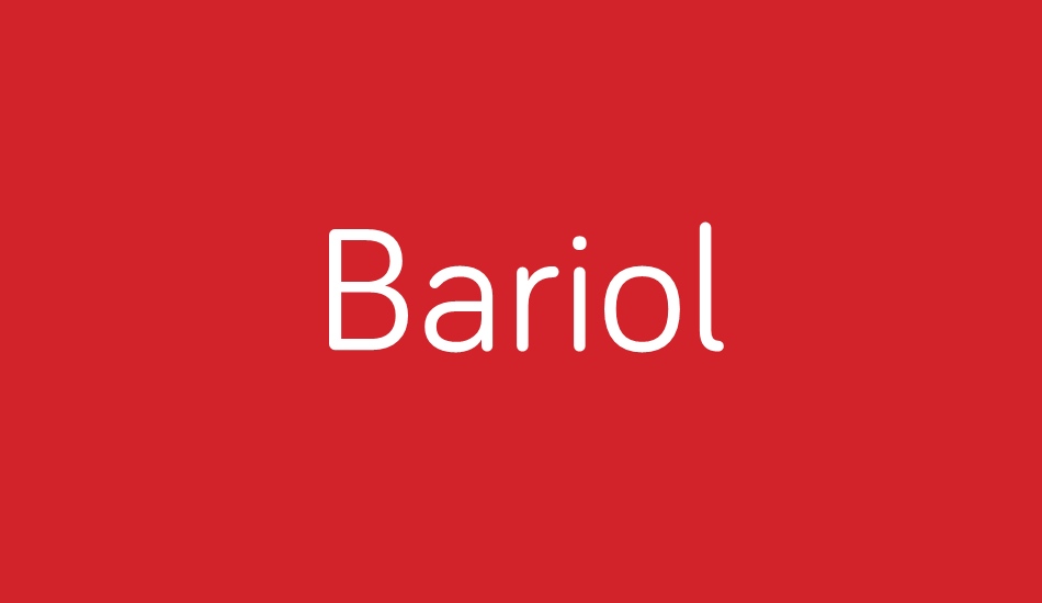 Bariol Regular font big