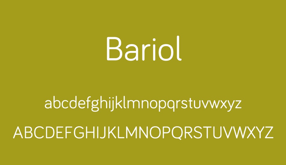 Bariol Regular font