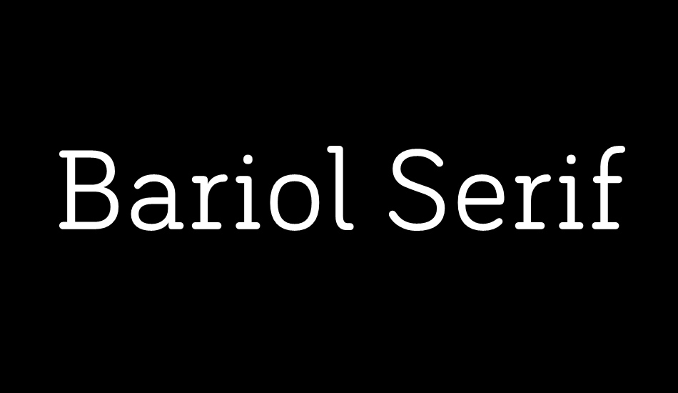 Bariol Serif Regular font big