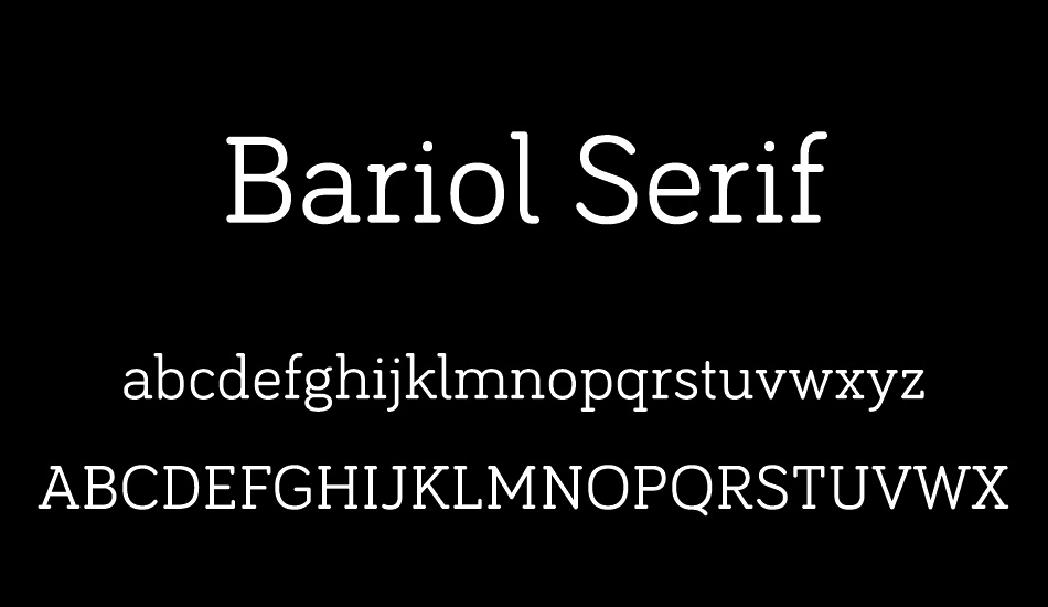 Bariol Serif Regular font