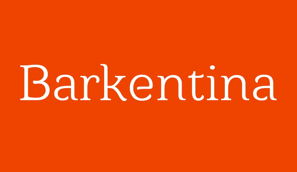 Barkentina 1 font big