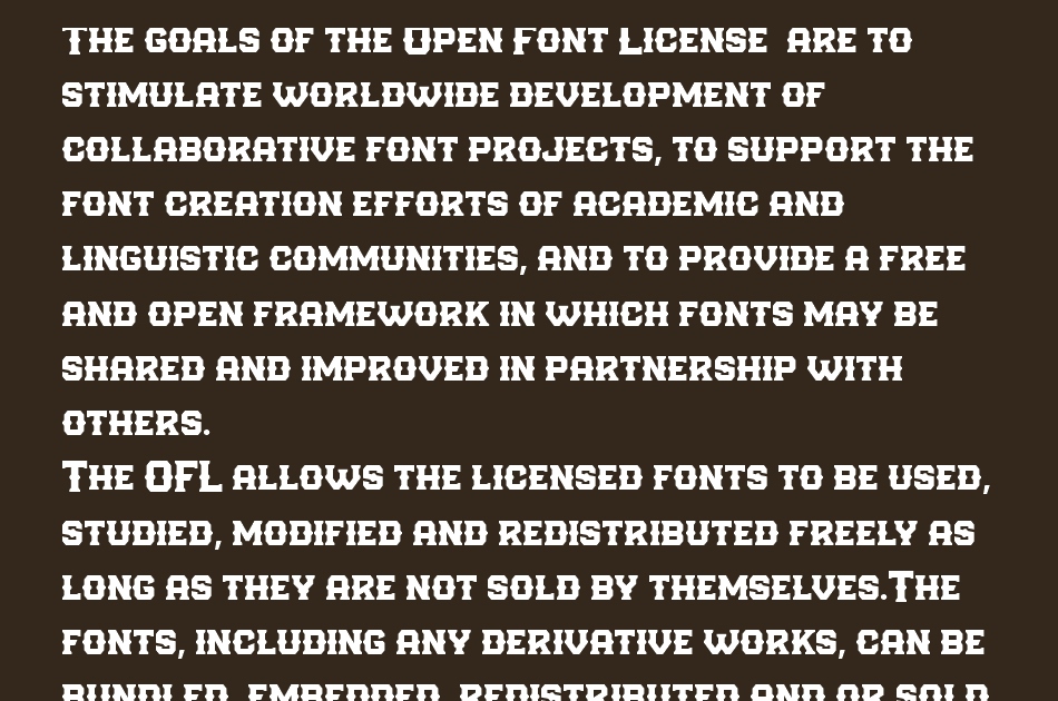 Barlock font 1